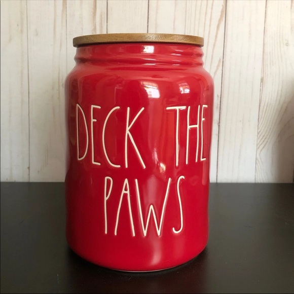 ❗️SALE❗️Rae Dunn Deck The Paws canister - Picture 1 of 4